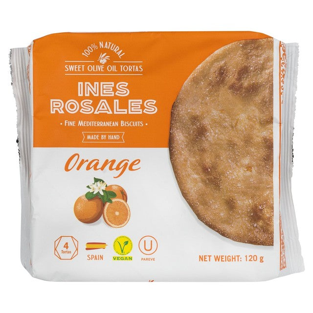 Ines Rosales Seville Orange sweet biscuits 120g, UK version