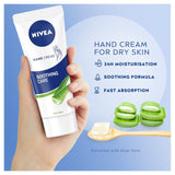 NIVEA Soothing Care Aloe Vera Hand Cream 75ml, imported from the UK