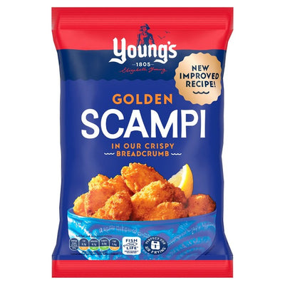 Young's Golden Scampi Frozen Breaded Seafood 220g