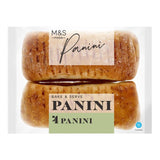 M&S Stone Baked Panini Rolls 4 Pack