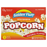 Golden Fluff Microwave Popcorn Natural 255g