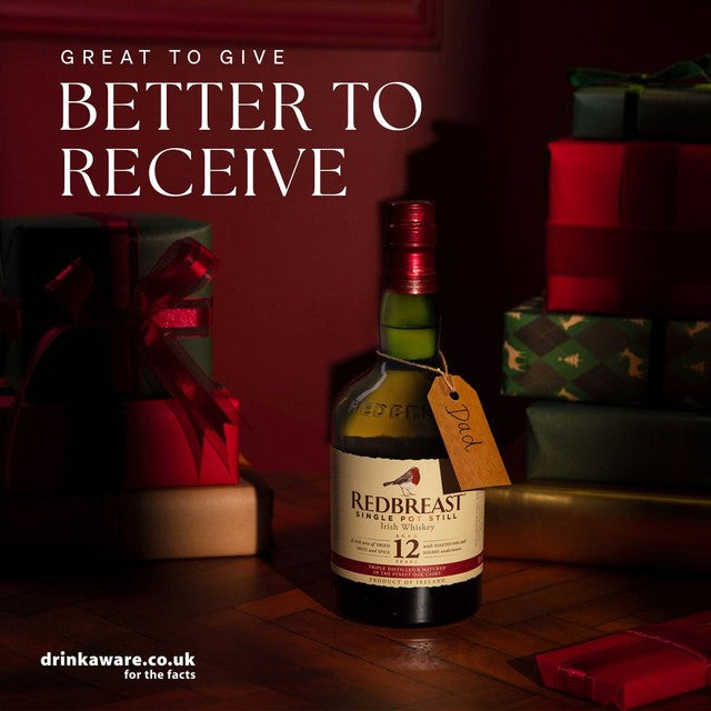 Redbreast 12 Year Old Irish Whiskey 70cl, imported from the UK