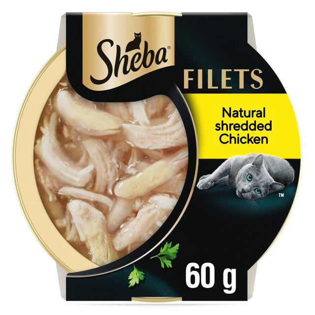 Sheba wet cat food tray with chicken in gravy 85g (British brand)