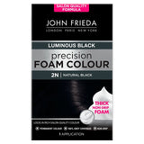 John Frieda Foam Hair Colour Natural Black 2N Kit, UK version