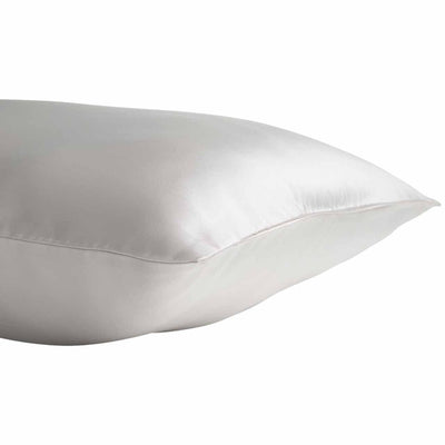 M&S Silk Pillowcase Light Grey Bedding