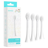 Ordo Sonic Kids White Electric Toothbrush Replacement Heads 4 Pack