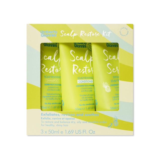 Umberto Giannini Scalp Restore Kit 3 x 50ml (British brand)