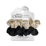 VH2 Silver Cloud Mixed Large Satin Scrunchies (British brand)