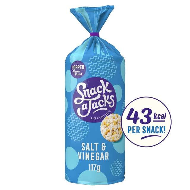 Snack a Jacks Salt & Vinegar Rice Cakes 117g (British brand)