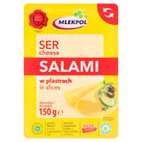Mlekpol salami cheese slices 150g, imported from the UK