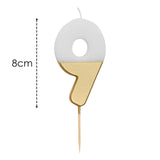 Talking Tables Number 9 Large Gold Birthday Candle