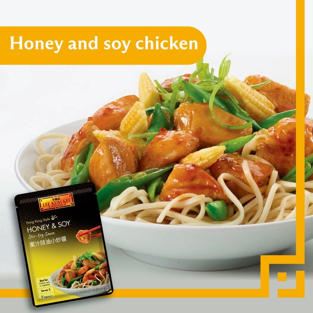 Lee Kum Kee honey & soy stir-fry sauce 70g, UK version