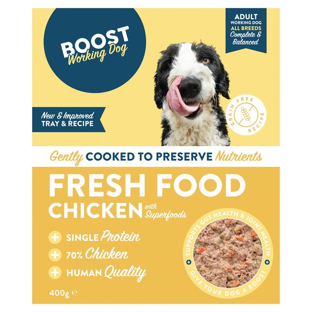 Boost Pet chicken with superfoods wet dog food 400g - British product