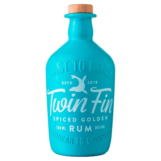 Twin Fin spiced golden rum 70cl (British brand)