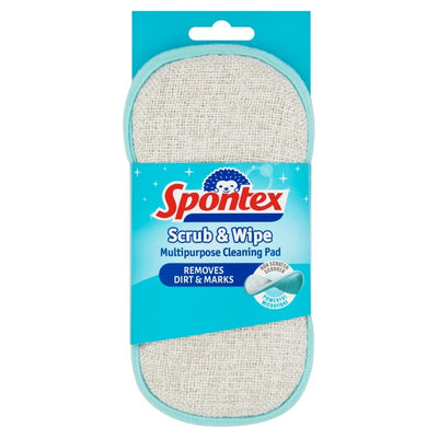 Spontex Scrub & Wipe Microfibre Cleaning Pad