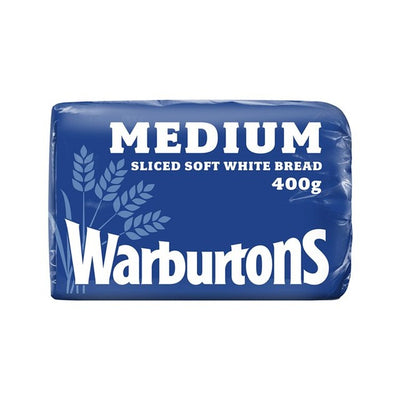 Pain blanc tranché moyen Warburtons 400g