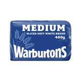 Warburtons White Sliced Medium Bread Loaf 400g