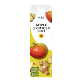 M&S Apple & Ginger Juice 1L, imported from the UK