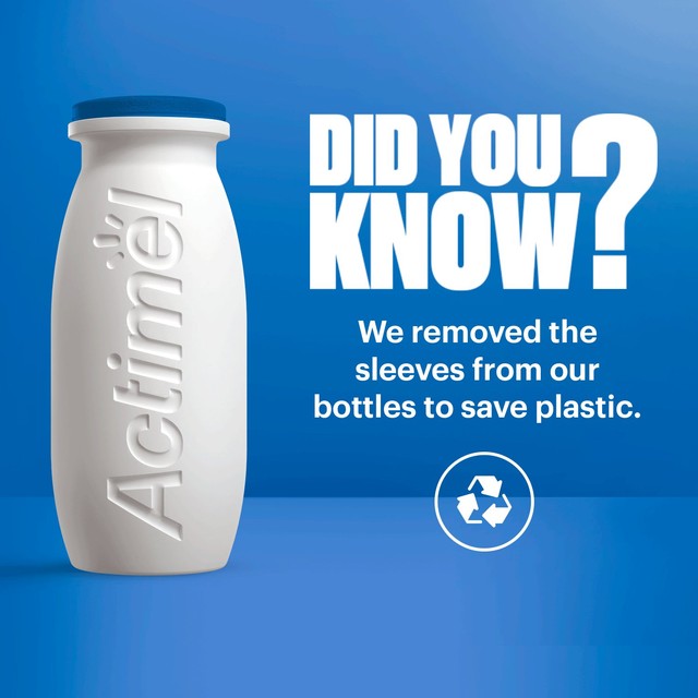 Actimel raspberry yoghurt drink multipack 8 x 100g - British product