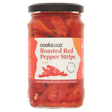 Cooks & Co Roasted Red Pepper Strips 300g - British product