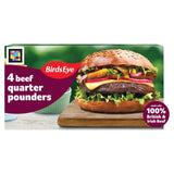 Birds Eye beef quarter pounders with onion 454g - British product