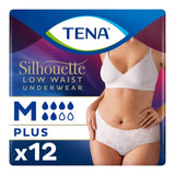 TENA Silhouette Incontinence Pants White M 12 Pack