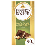 Ferrero Rocher Milk Chocolate with Hazelnut and Macadamia Chocolate Bar 90g