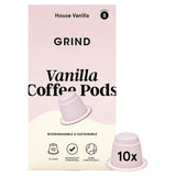 Grind Vanilla Coffee Pods Nespresso Compatible 10 Pods