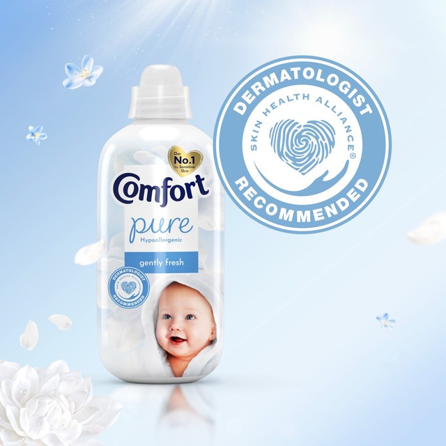 Comfort Pure Gently Fresh Sensitive fabric conditioner 930ml - British product