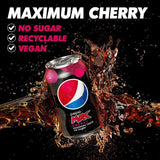 Pepsi Max Cherry cola 12x330ml cans, imported from the UK