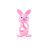 Brush-Baby Bobbie Bunny Baby Teether Toy Rose Pink