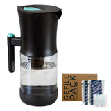Phox Water V2 Glass Water Filter Jug with 3-Month Filter Pack 2.2L