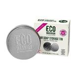 Little Soap Company Eco Warrior Round Bar Soap Tin Travel Container