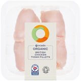 Ocado Organic Free Range Chicken Thigh Fillets 420g