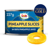 Dole Pineapple Slices in Juice Canned Fruit 227g