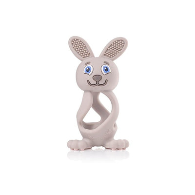 Brush-Baby Bobbie Bunny Baby Tannfrembrudd Leketøy Cappuccino Grå
