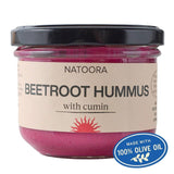 Natoora Beetroot Hummus with Cumin Hummus Dip 185g