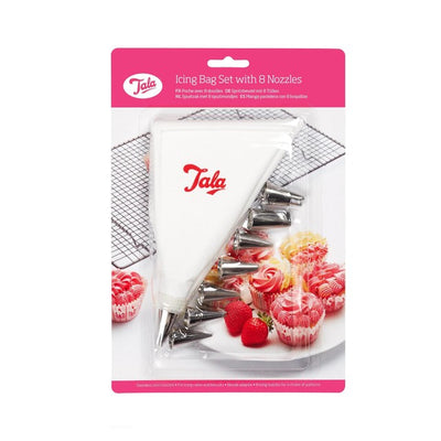 Tala Icing Bag Set 8 Nozzles Baking Accessory 30cm