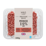 M&S Select Farms British Beef Mince 12% Fat 500g
