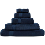 M&S Super Soft Pure Cotton Antibacterial Towel Dark Navy Face Towels 2pk