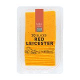 M&S 10 Red Leicester Cheese Slices 250g