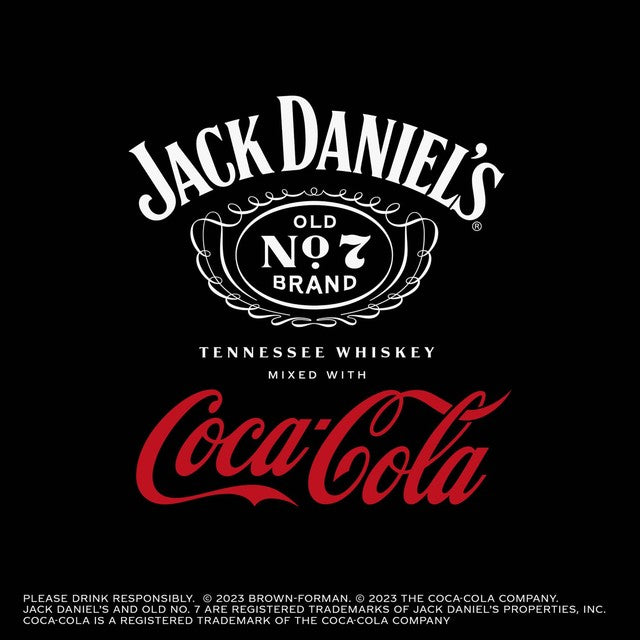 Coca-Cola Jack Daniel's and Cola canned cocktail 330ml, UK version