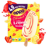 Oppo lemon & strawberry sorbetto sticks 3 x 90ml, imported from the UK