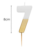 Talking Tables Number 7 Large Gold Number Candle