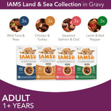 Iams wet cat food Land & Sea Gravy multipack 12x85g, UK version