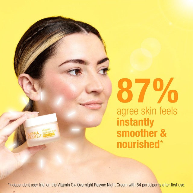 Super Facialist Vitamin C+ SleepSmart Overnight Resync Night Cream 50ml (British brand)