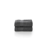 Deyongs Bliss 100% Pima Cotton Face Cloths Carbon 2 Pack 30cm x 30cm