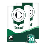 CRU Kafe Organic Fairtrade Decaf Coffee Pods 20s