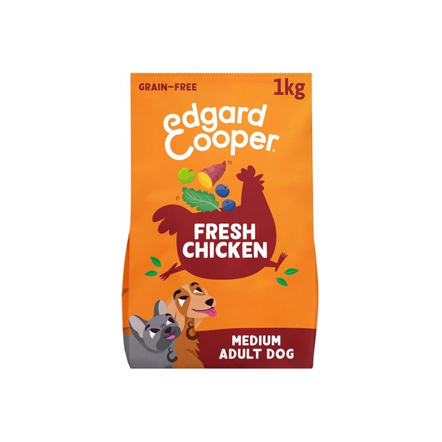 Edgard & Cooper grain-free adult chicken dry dog food 1kg - British product