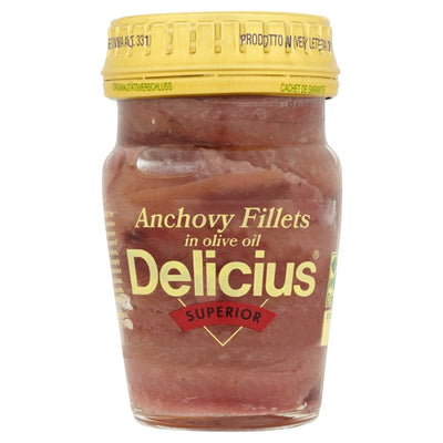 Delicius Anchovy Fillets in Olive Oil Antipasti 80g